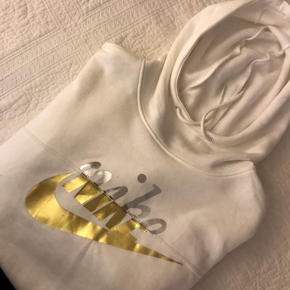Gold/Silver Nike Logo Hoodie